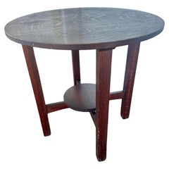 Ancienne table ronde L&JG Stickley - SIGNÉE - W7952  20%  VENTE