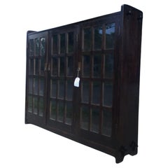 Antique L&JG Stickley Three Door Bookcase C 1910 - W3227