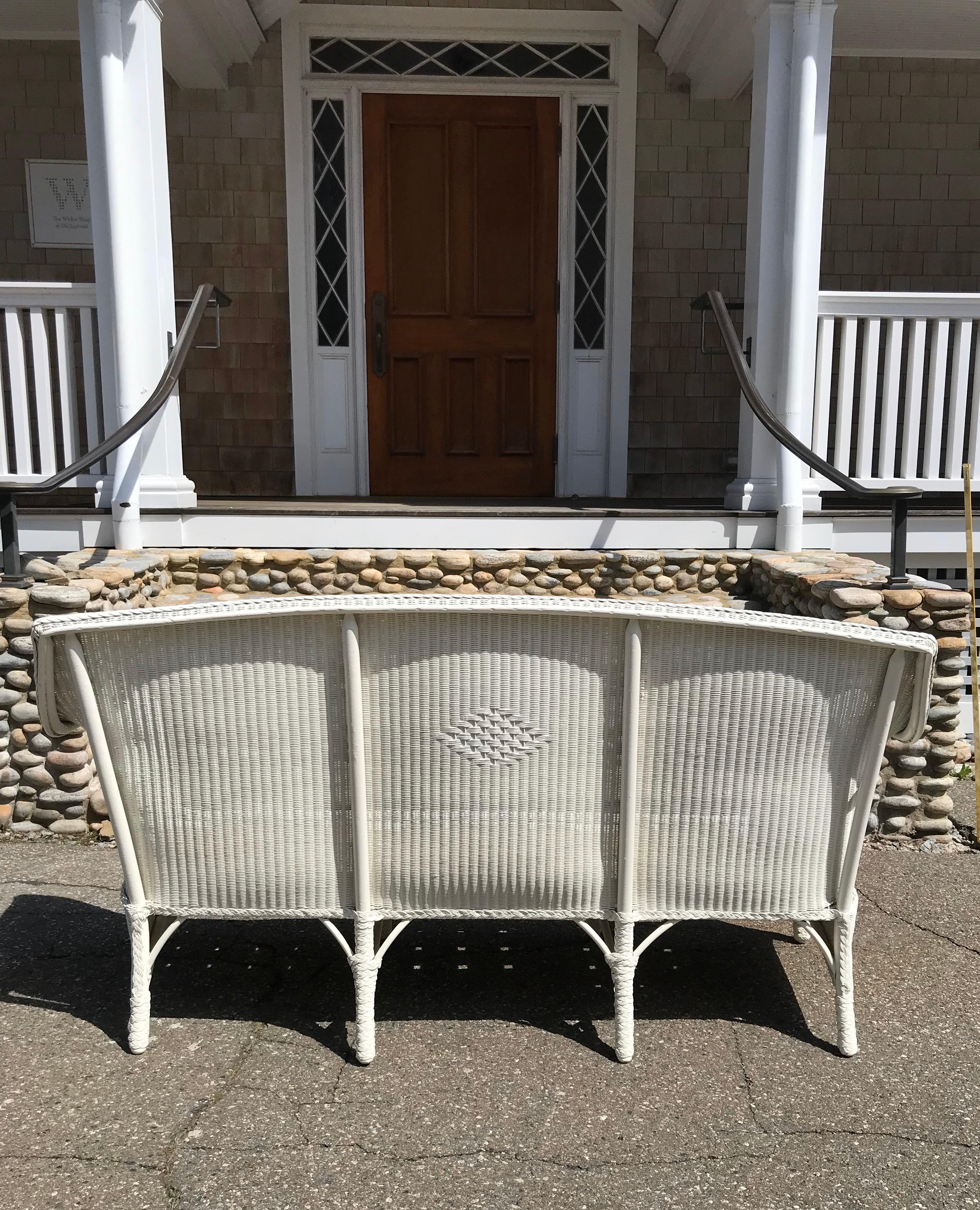 American Antique Lloyd Loom Sofa