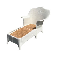 Chaise ancienne Lloyd Loom en osier