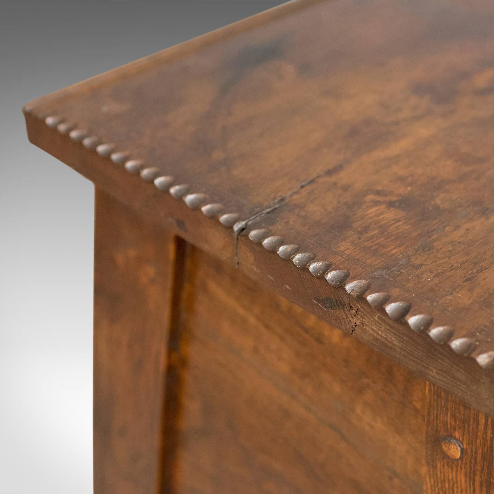 Locker Seat, Victorian in Jacobean Taste, English Oak Joint Stool, circa 1900 3