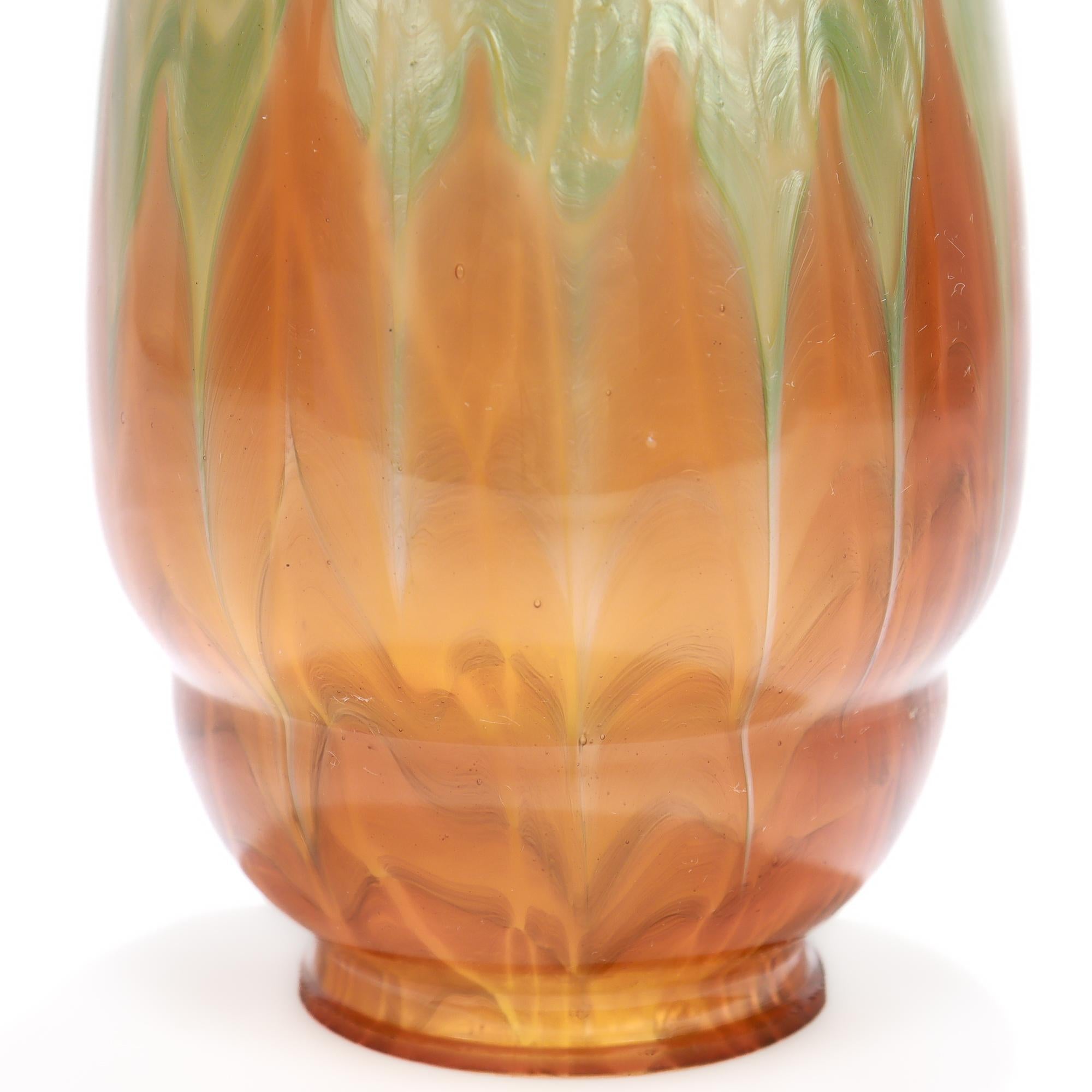 Abat-jour ancien en verre d'art Loetz Glass Titania Genre 4212 en vente 3