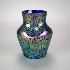 Antique Loetz Oil Spot Art Glass Vase Circa 1910