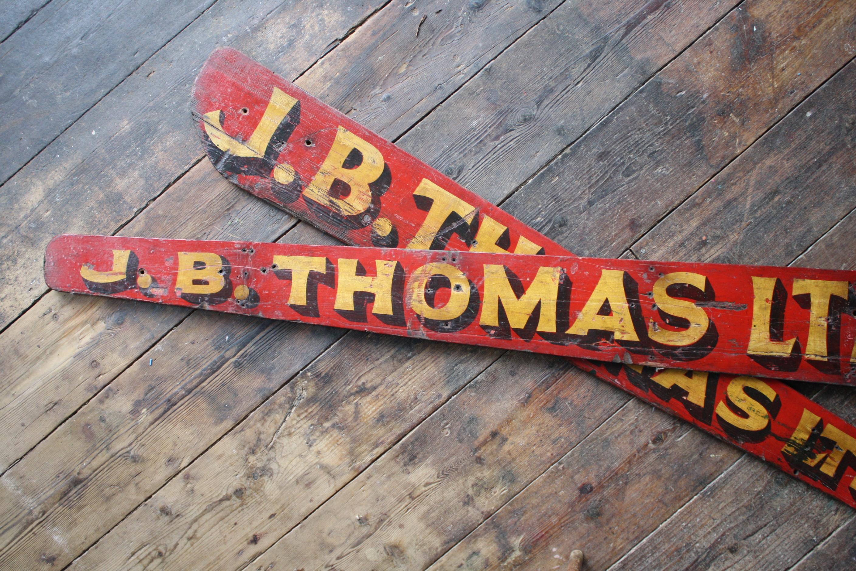 British Antique London Covent Garden & Borough Market Trade Shop Signs Thomas For Sale