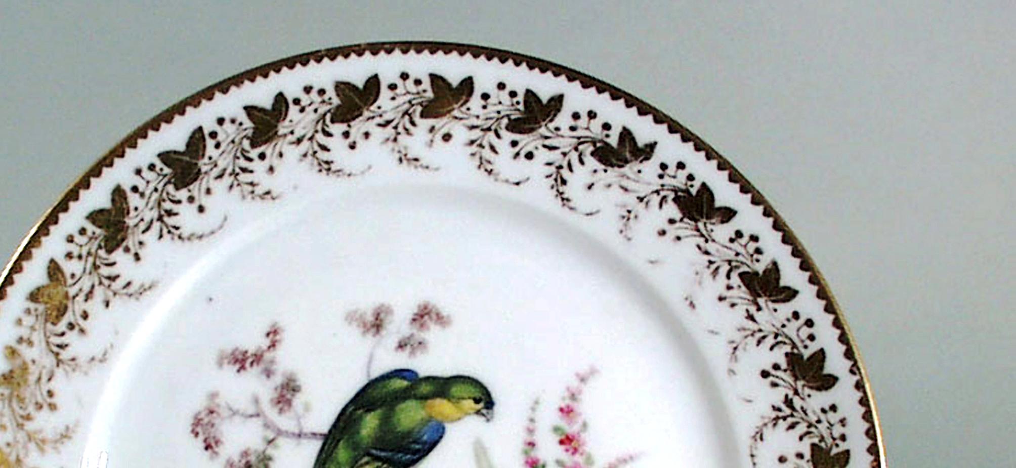 Antique London-Decorated Paris Porcelain Plate Probably by Thomas Randall 3