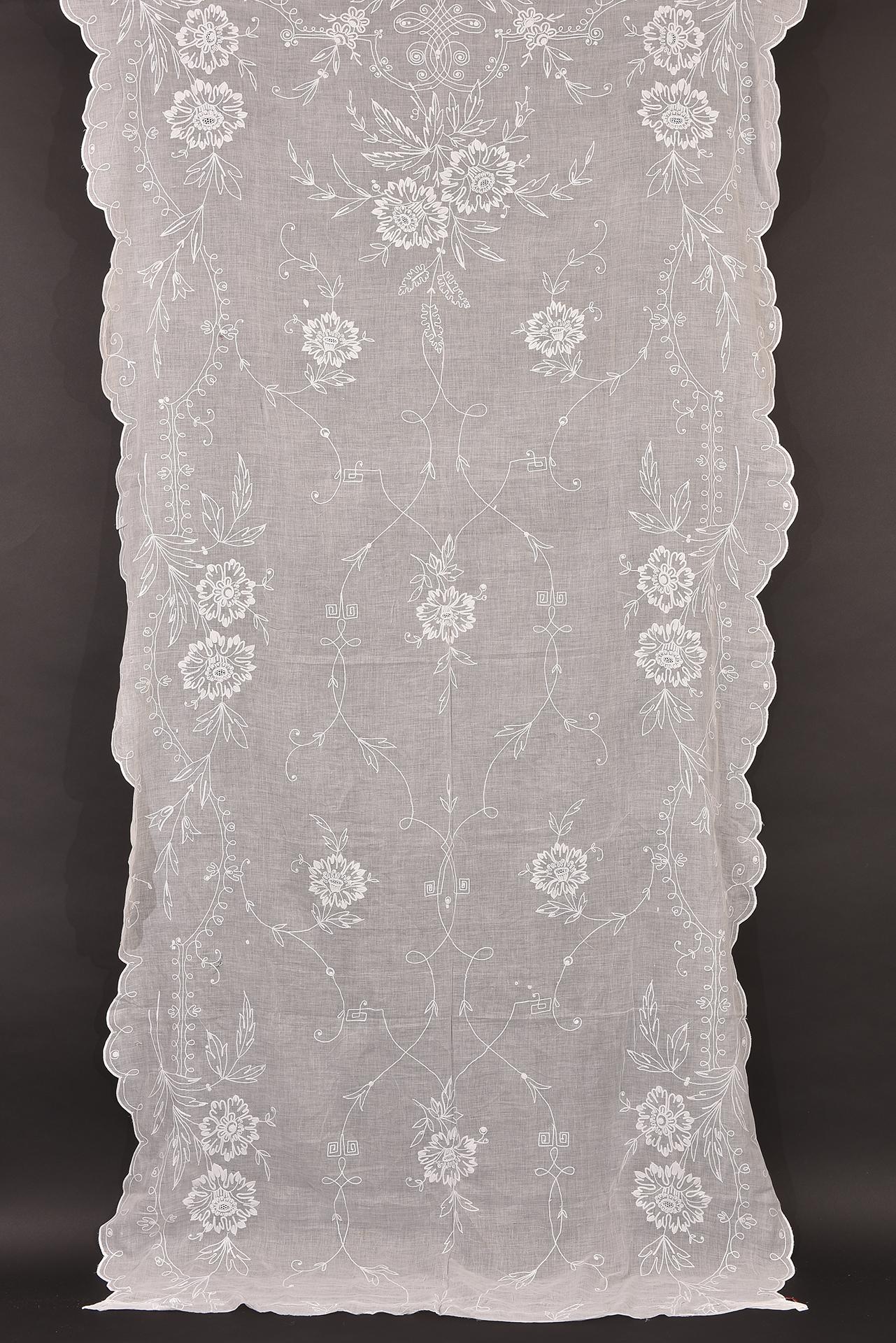 Eleg antique  rideau long en tissu 