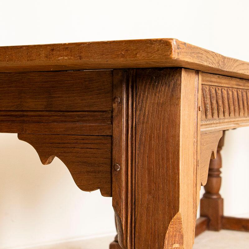 19th Century Antique Long French Oak Library or Refectory Table