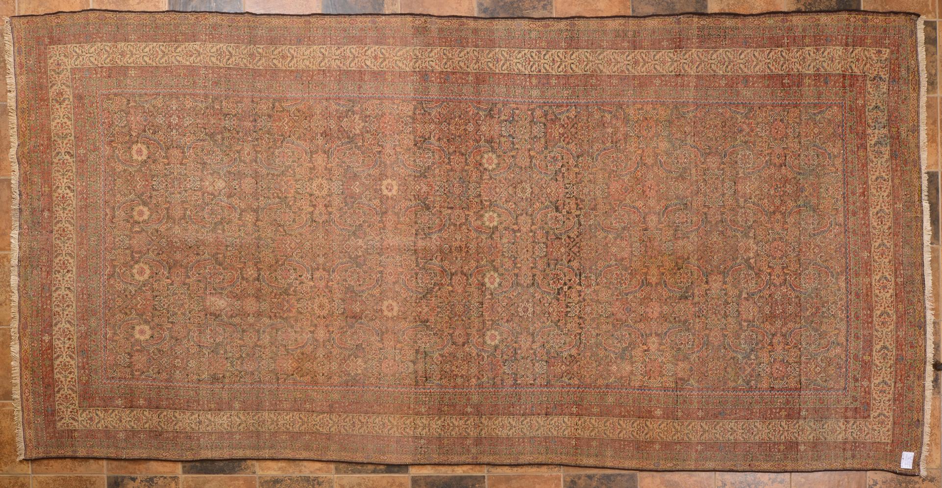 Large elegant carpet which was set at the top of the main carpet, to complete it: therefore important rug, even if very sober in design because it had to be accompanied to another main carpet.
From my private collection. (nr. 118).