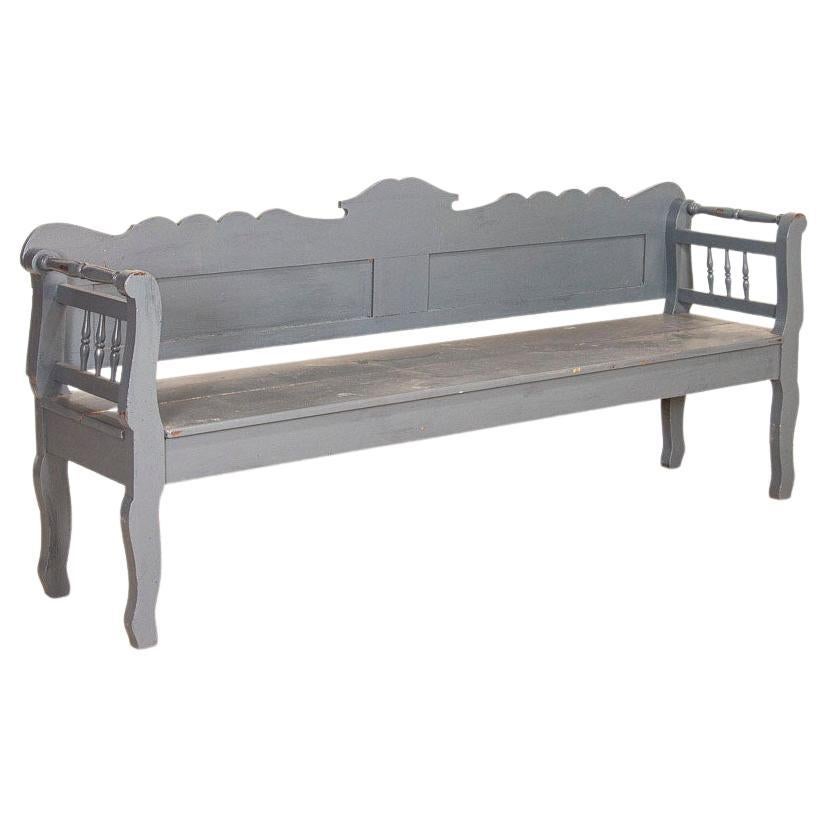 Long Painted Swan Neck Bench at 1stDibs