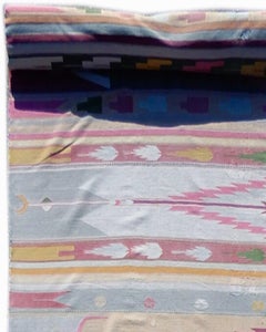 Antique Long Indian Dhurrie Rug, Early 20th Century