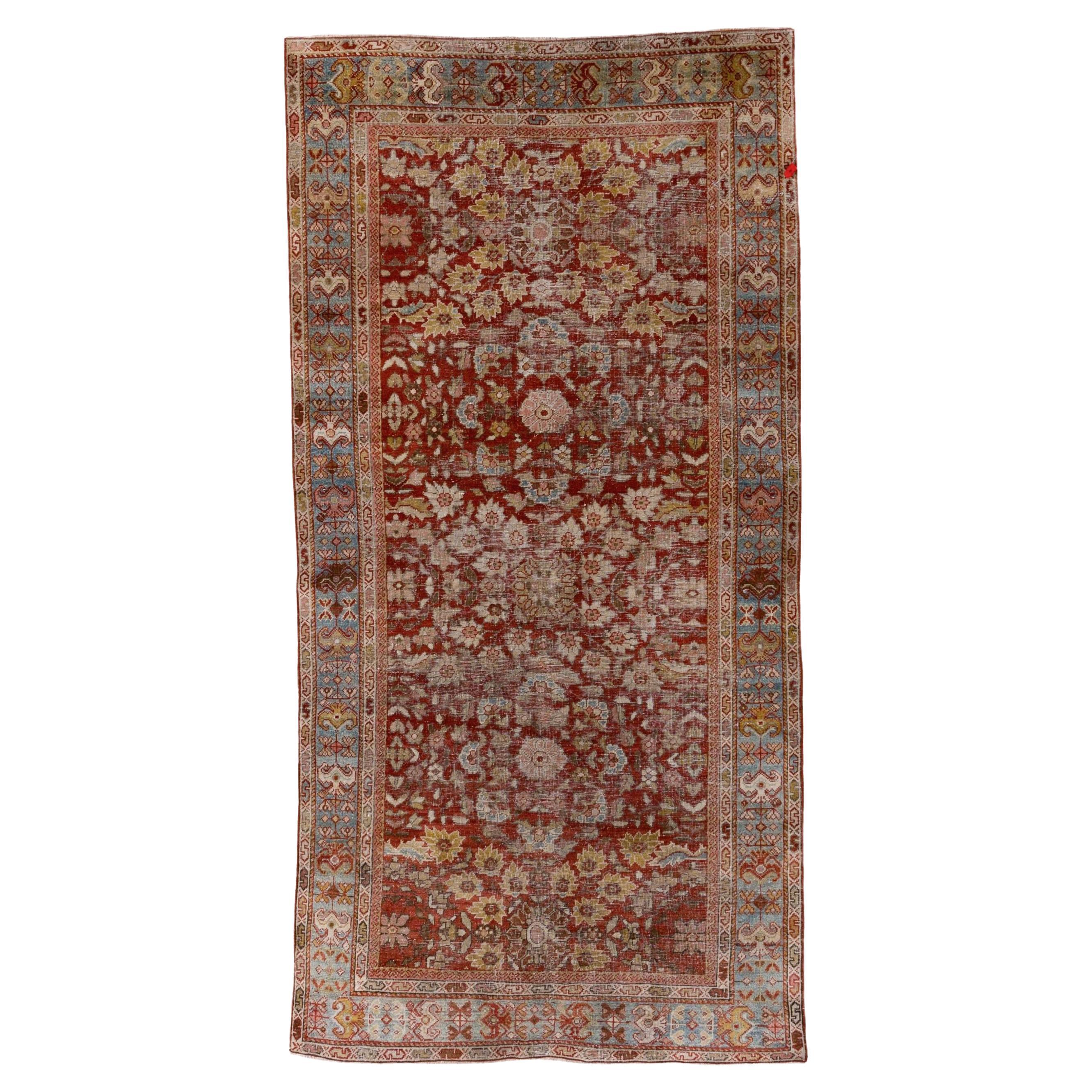 Antique Mahal Rug, Red Field, circa 1920s For Sale at 1stDibs