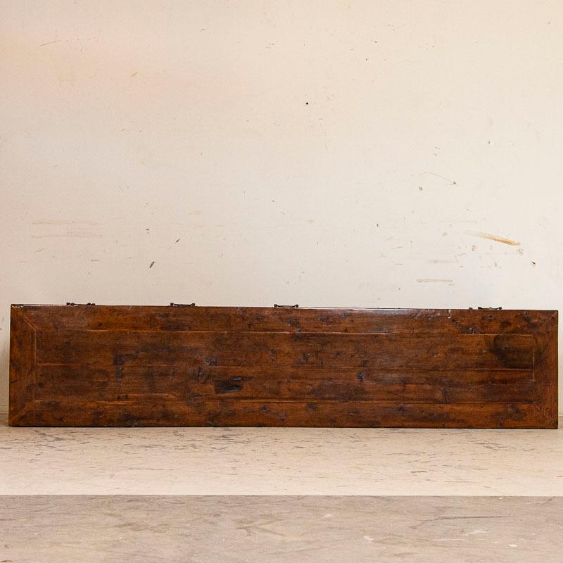 Antique Long Narrow Console Table, China In Good Condition In Round Top, TX