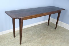 Antique Long Narrow Oak Server, Console or Sofa Table