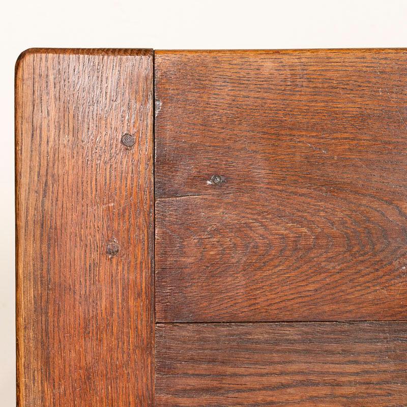 Antique Long Refectory Library Oak Dining Table from France 6