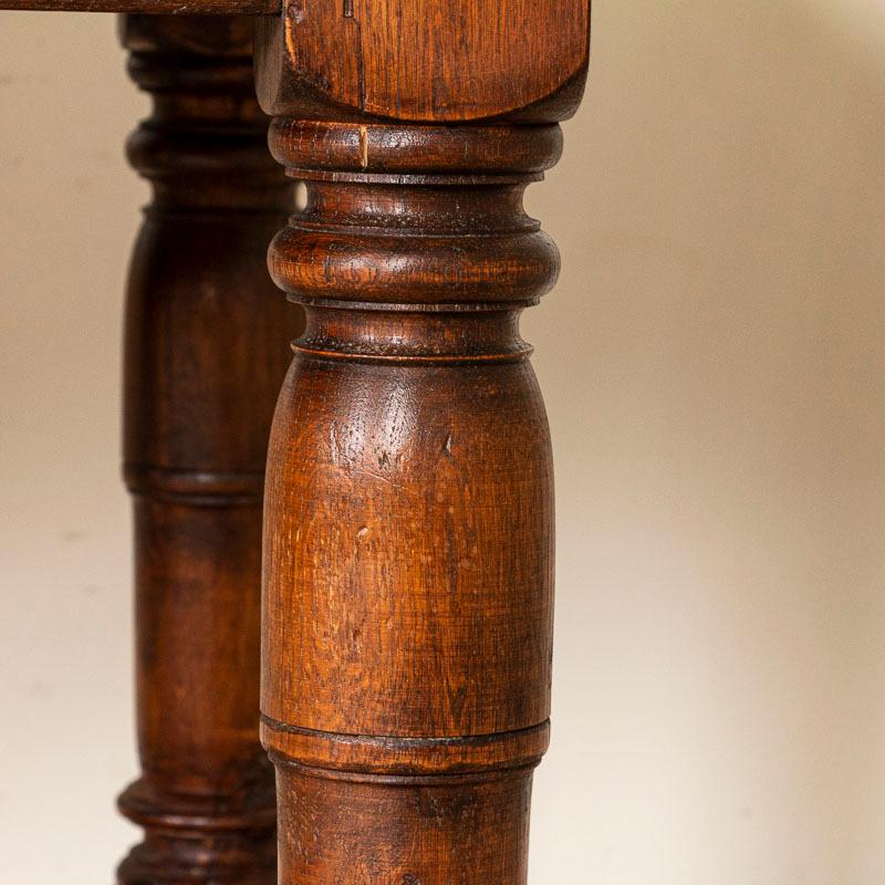 20th Century Antique Long Refectory Library Oak Dining Table from France