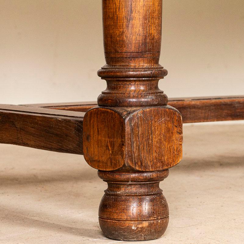 Antique Long Refectory Library Oak Dining Table from France 3