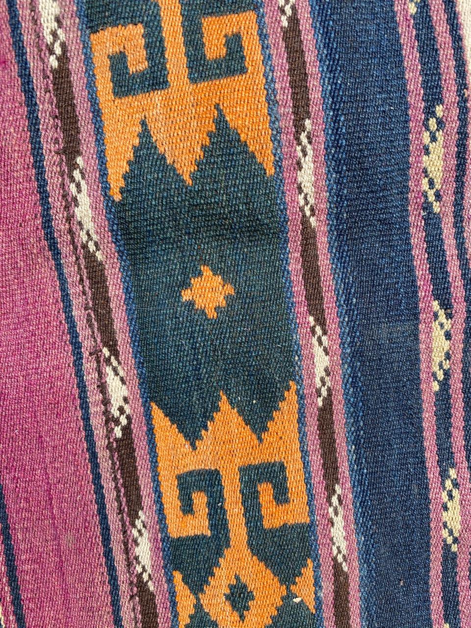 Bobyrug’s Antique Long Tribal Kilim For Sale 3