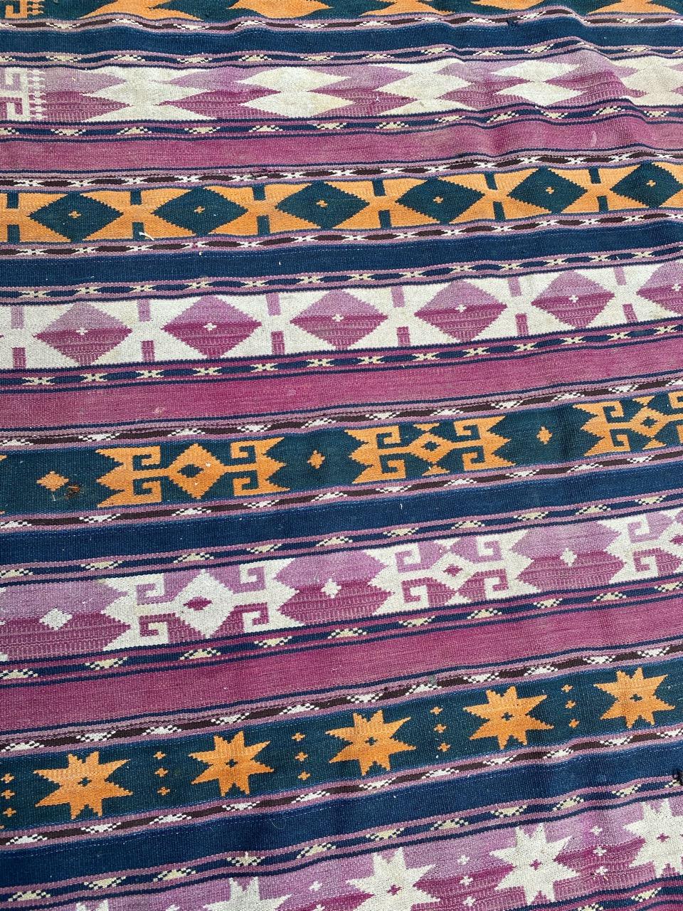 Asian Bobyrug’s Antique Long Tribal Kilim For Sale