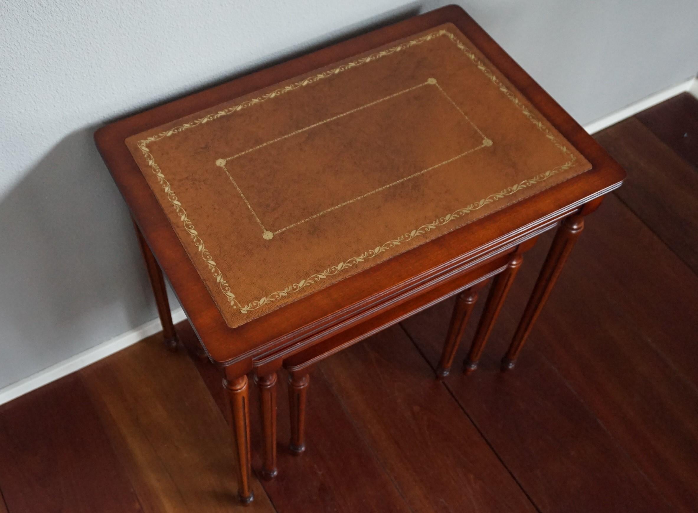 mahogany nesting tables