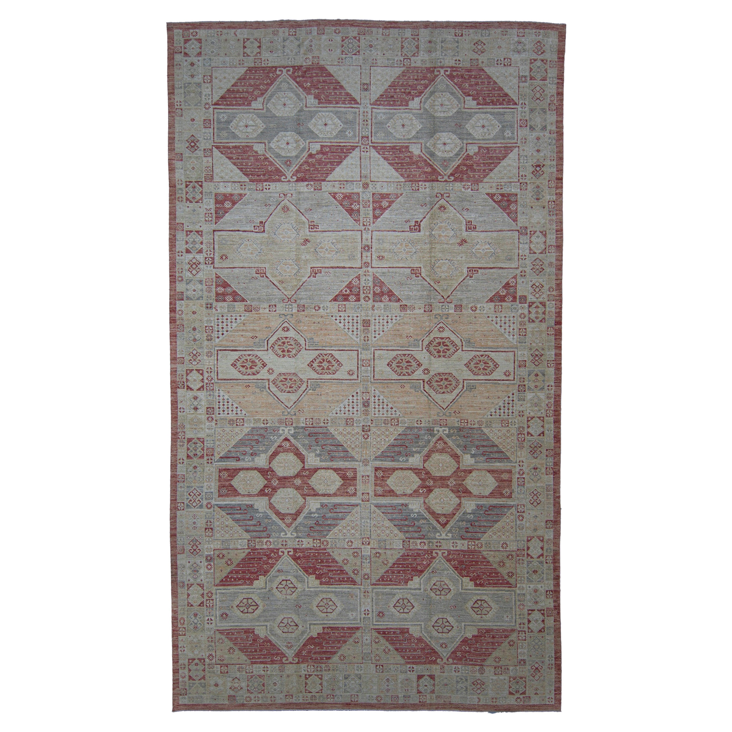 Antique Look Turkish Oushak Rug 11' x 19'9" #121 For Sale