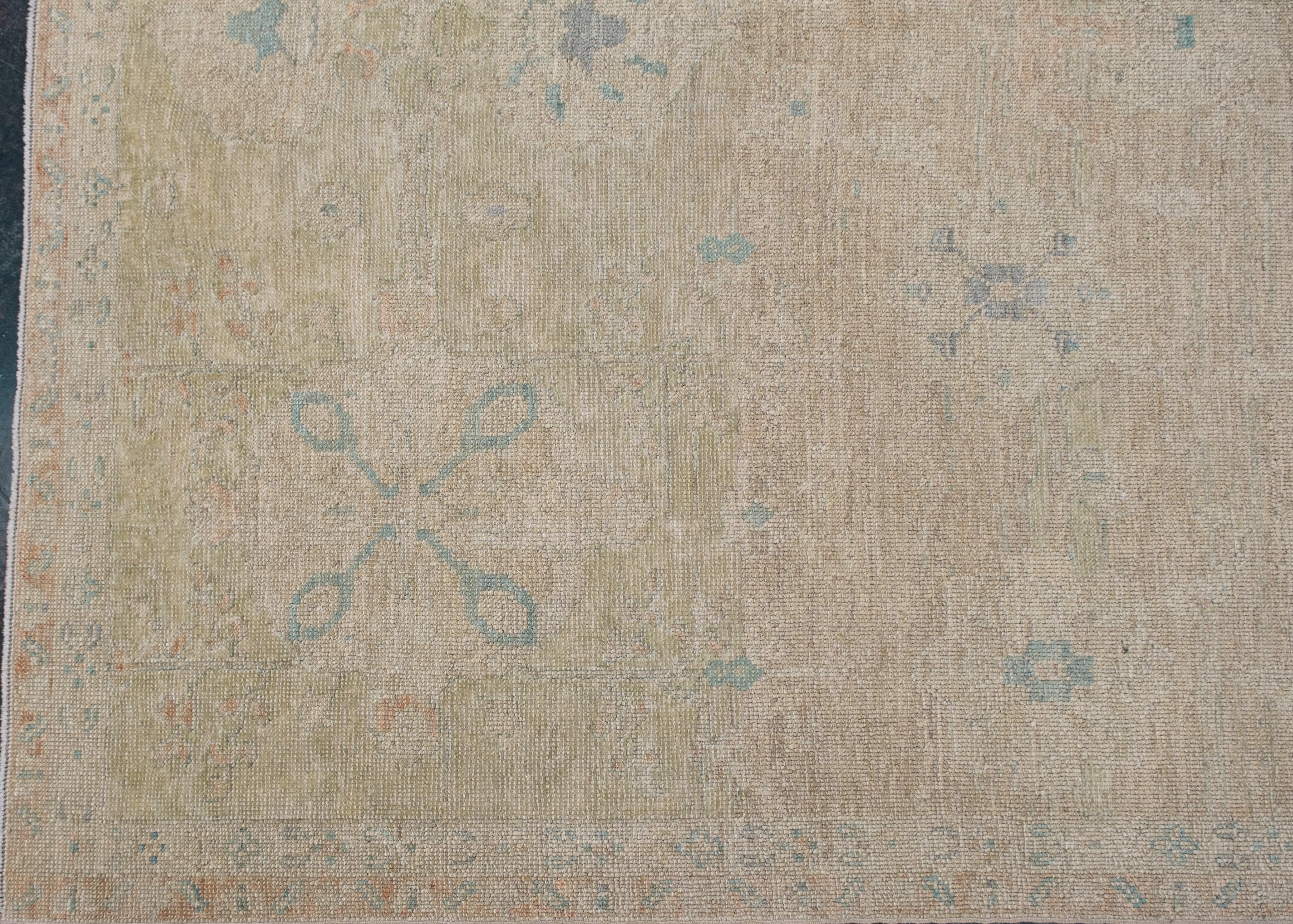 Antique Look Turkish Oushak Rug 9'2