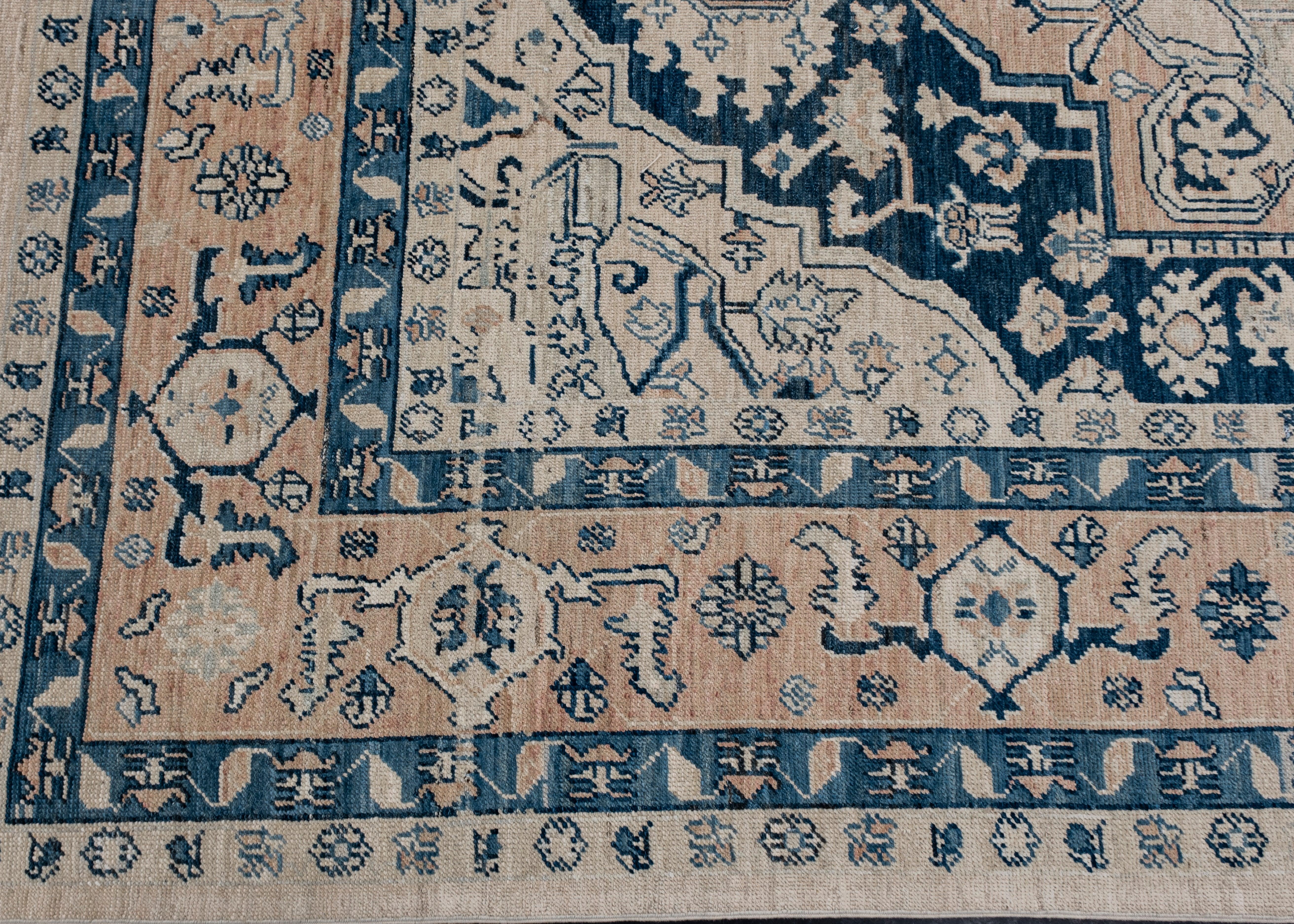 Hand-Knotted Antique Look Turkish Oushak Rug Oriental Handmade 7'5