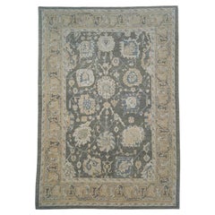 Antiker türkischer Oushak-Teppich im orientalischen Look, handgefertigt, 9'11" x 13'11" #11971