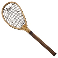 Antique Lop Sided Lawn Tennis Racket by Jefferies