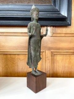 Antique Lopburi Buddha Statue from Thailand