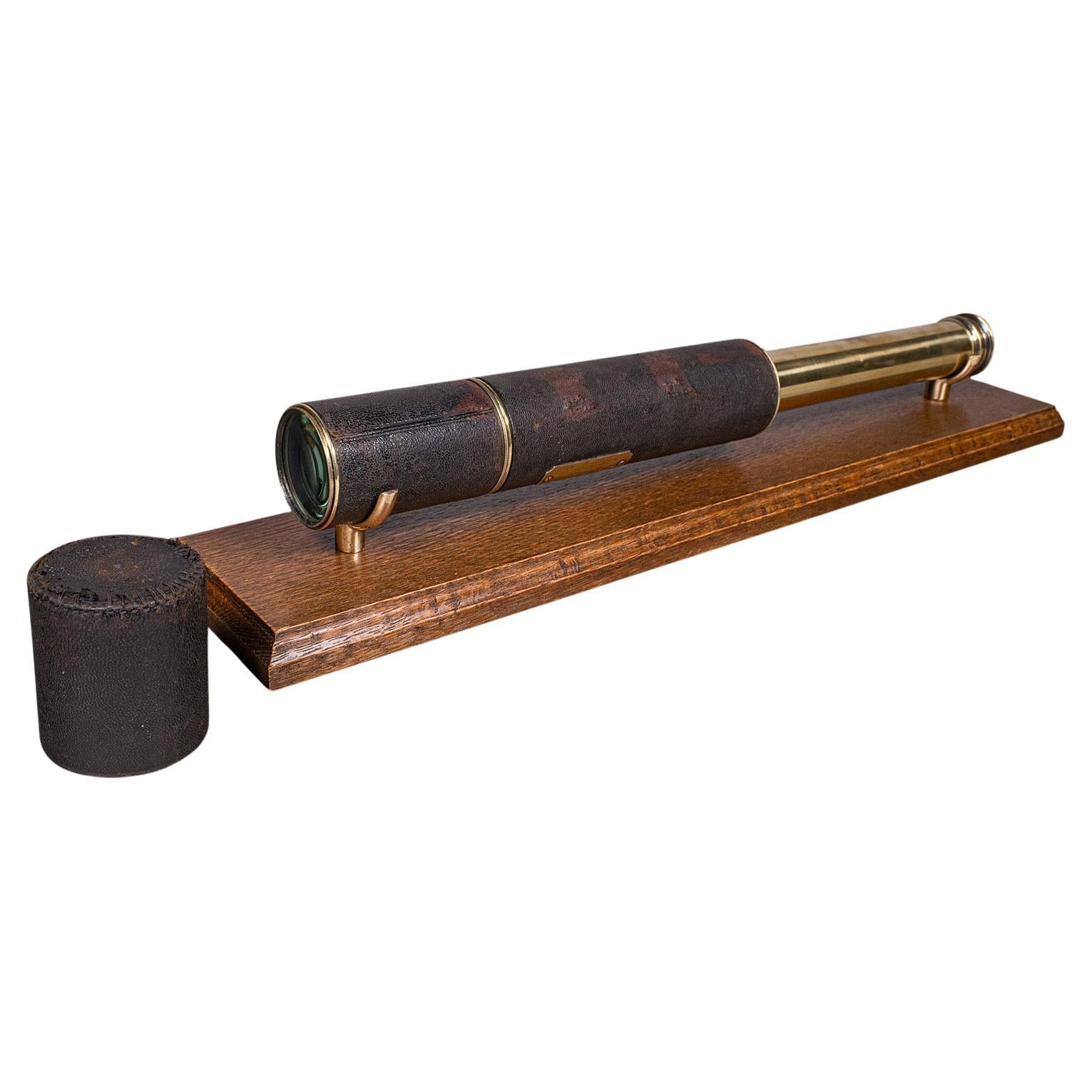 Antique Lord Bury 4 Draw Telescope, English, Terrestrial, JH Steward, Victorian