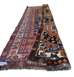 Antique Lori - Nomadic Persian Rug - Rust / Orange & Black