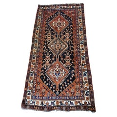 Antique Lori - Nomadic Persian Rug - Rust / Orange & Black 