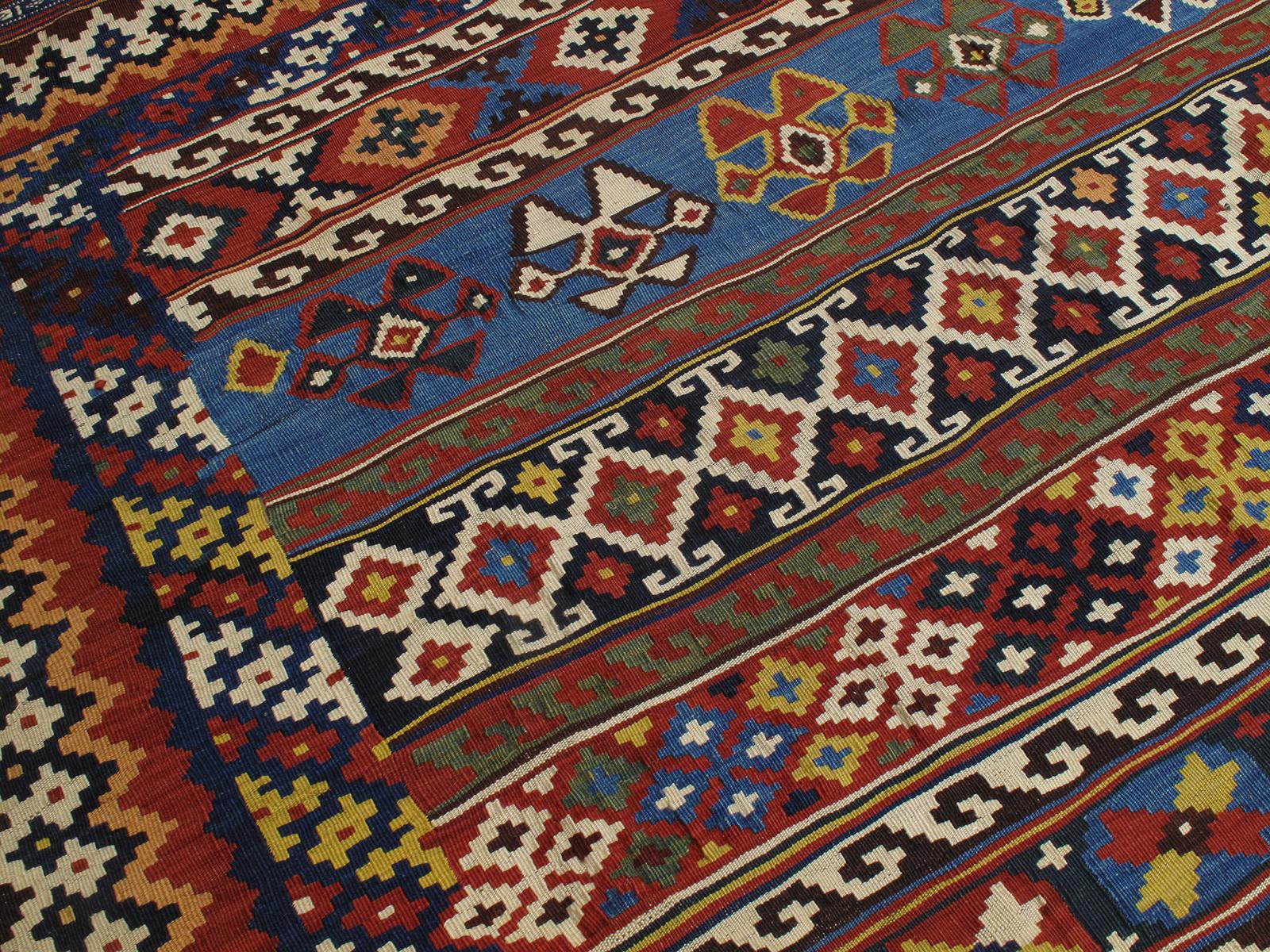 Antique Lori Tribal Kilim (DK-114-13) In Good Condition For Sale In New York, NY