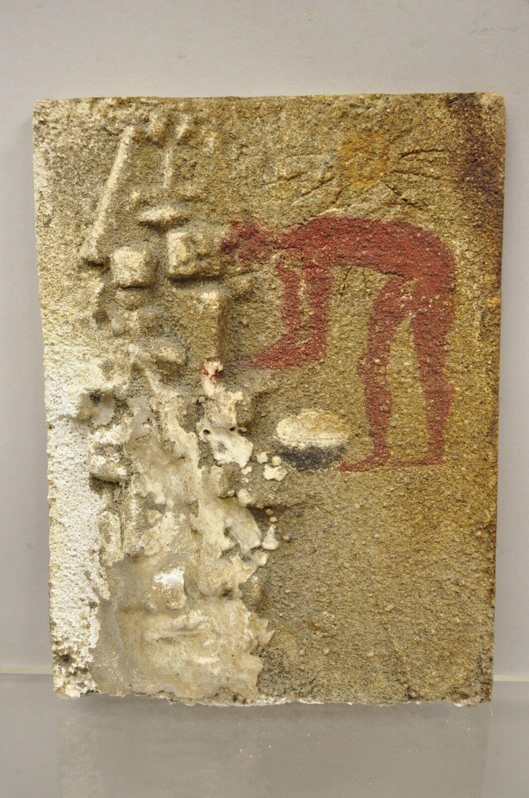 Antique Lost and Found Hieroglyphic Red Figure Pottery 12 x 9 Tile C5 For Sale 5
