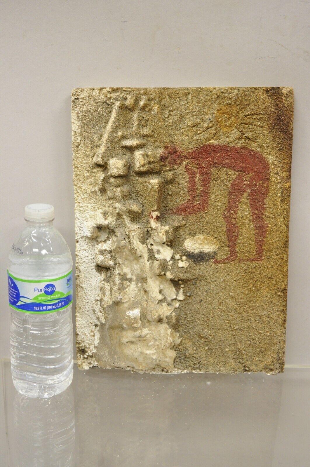 Antike verloren und gefunden Hieroglyphen rote Figur Keramik 12 x 9 Fliese C5. Der Artikel zeichnet sich durch die originale Oberfläche, die Töpferkonstruktion, sehr beeindruckende Details, den wunderbaren Stil und die Form aus. Hervorragend
