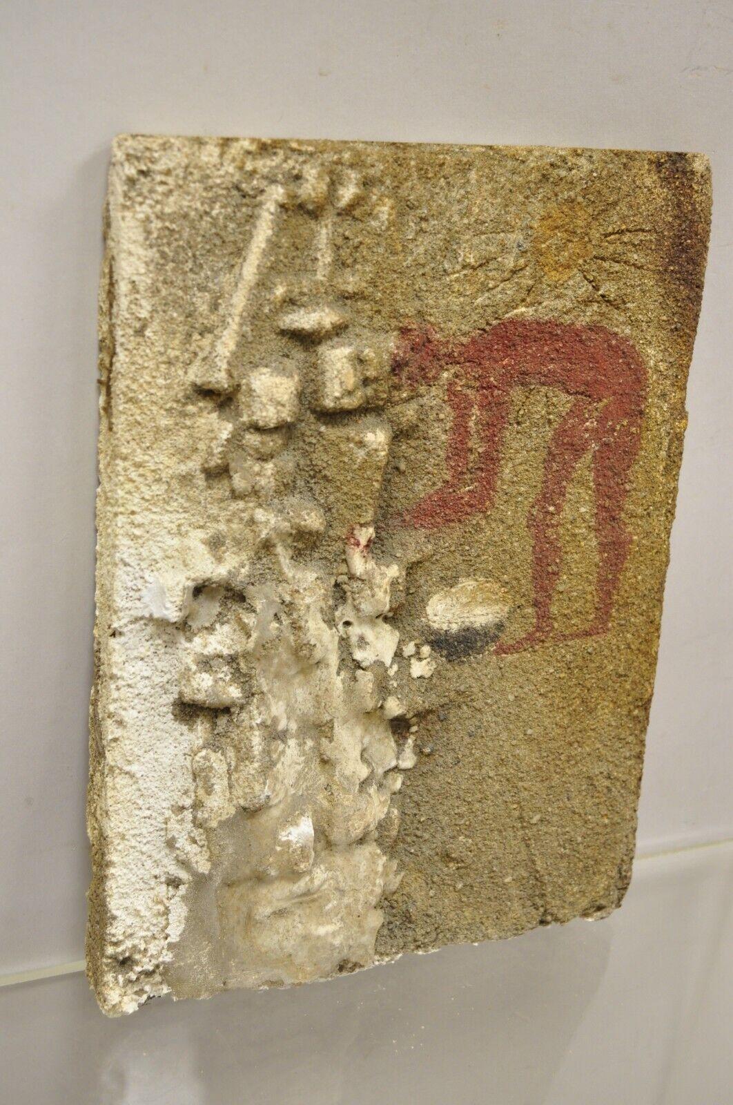 Antique Lost and Found Hieroglyphic Red Figure Pottery 12 x 9 Tile C5 For Sale 1