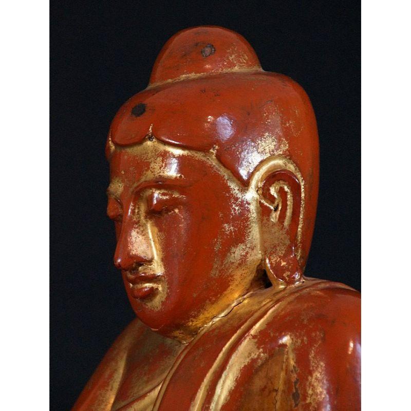 Ancienne statue de Bouddha lotus de Birmanie en vente 5