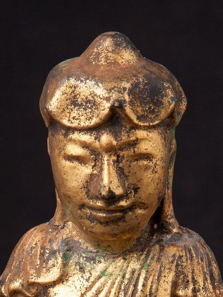 Antique Lotus Buddha Statue from Burma For Sale at 1stDibs