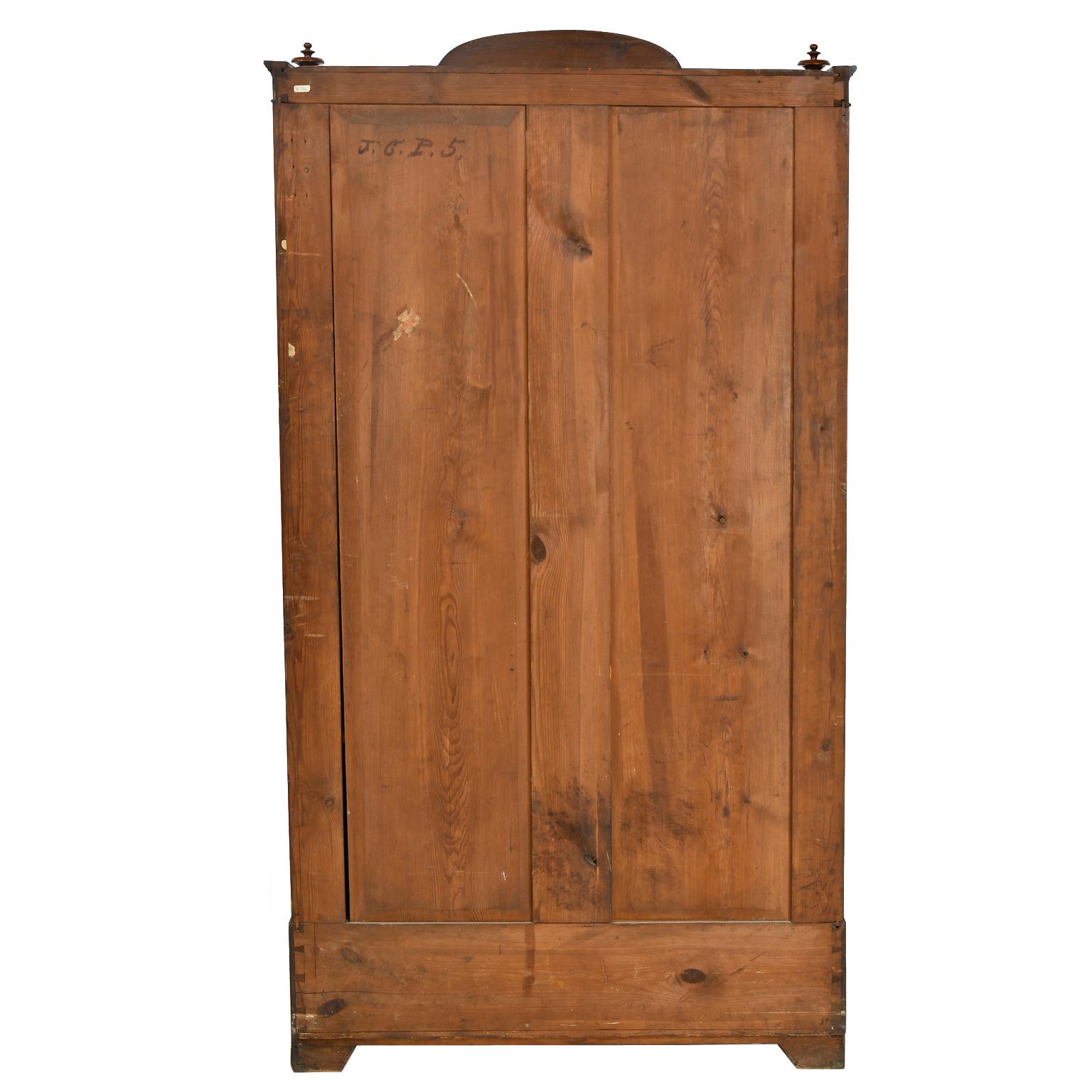 Mid-19th Century Antique Louis Philippe Bookcase / Vitrine in West Indies Mahogany, German