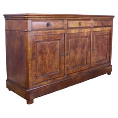 Antique Louis Philippe Burr Elm Enfilade