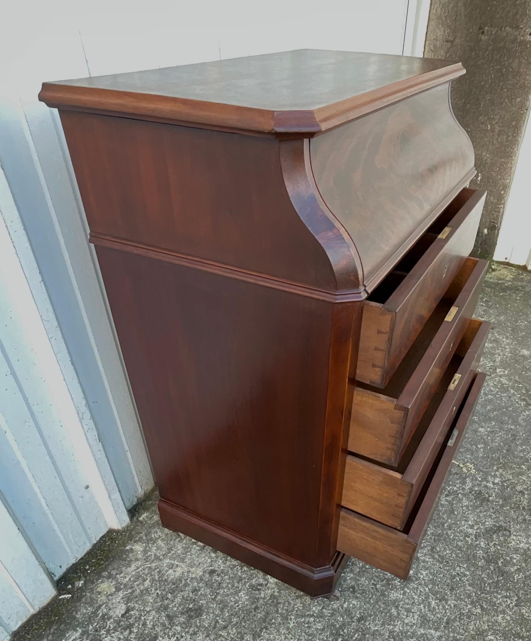 Ancienne commode Chemin De Fer Louis-philippe avec marbre et miroir, La 11