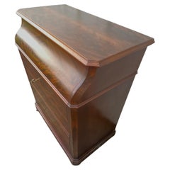 Antique Louis-philippe Chemin De Fer Chest Of Drawers With Marble And Mirror, La