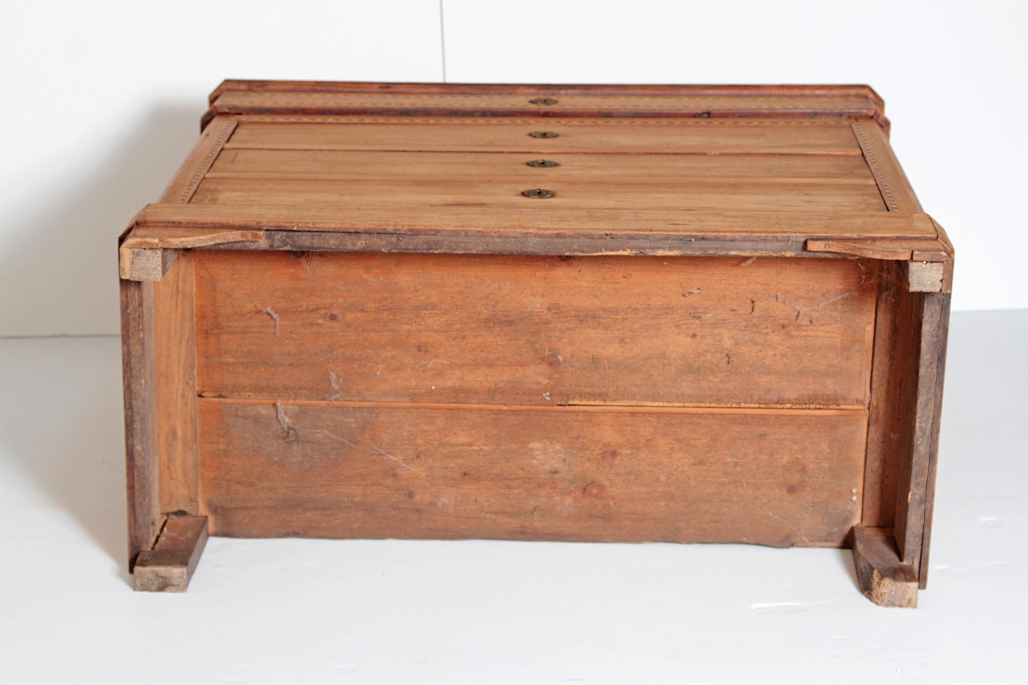 Antique Louis Philippe Chest of Drawers with Wood Top 5