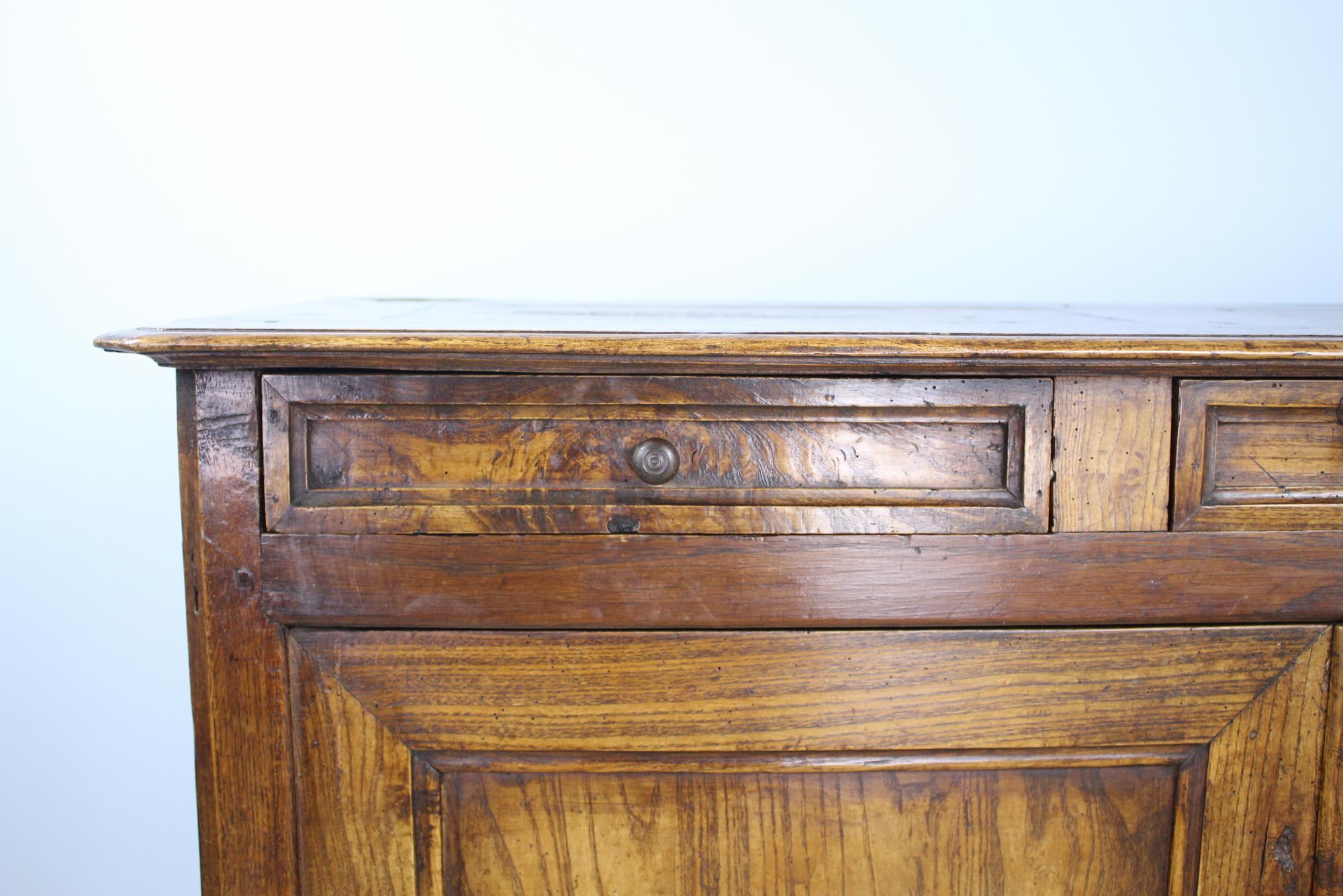 Antique Louis Philippe Elm Buffet In Good Condition In Port Chester, NY