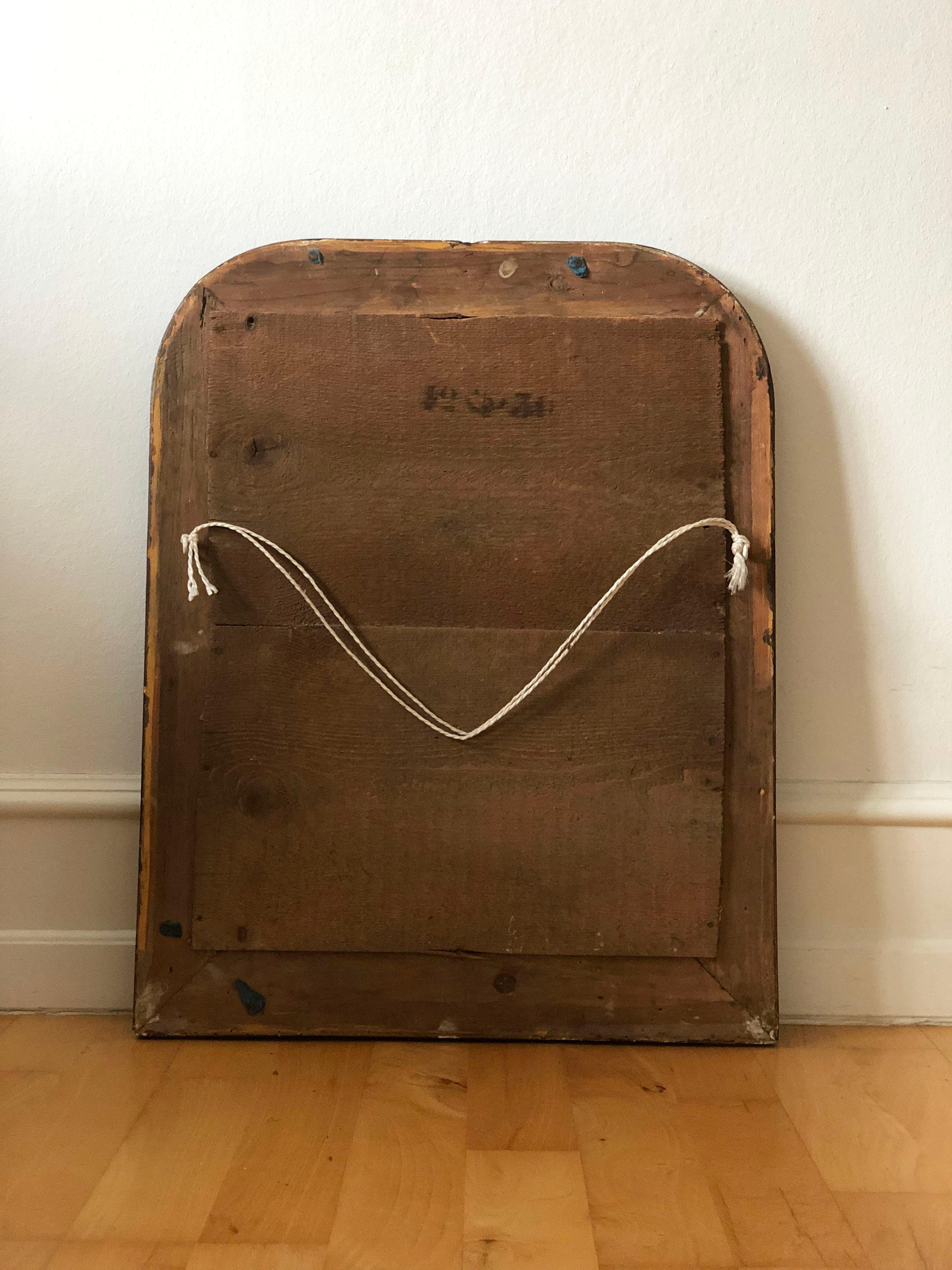 Antique Mirror French de Louis Philippe en noir et or Fin du 19ème siècle en vente 1