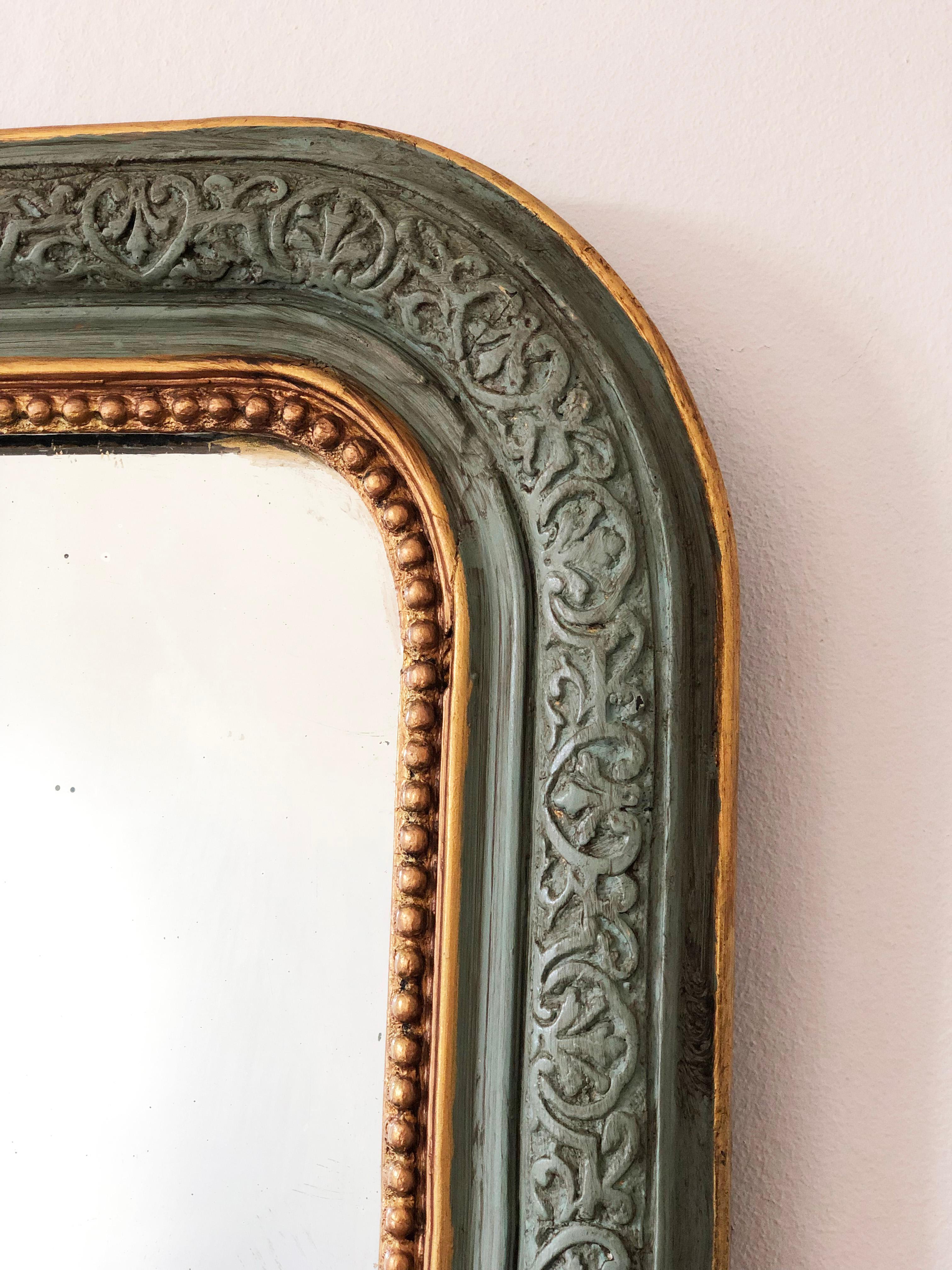 XIXe siècle Antique French Mirror de Louis Philippe en Greene & Greene, fin du 19e siècle en vente