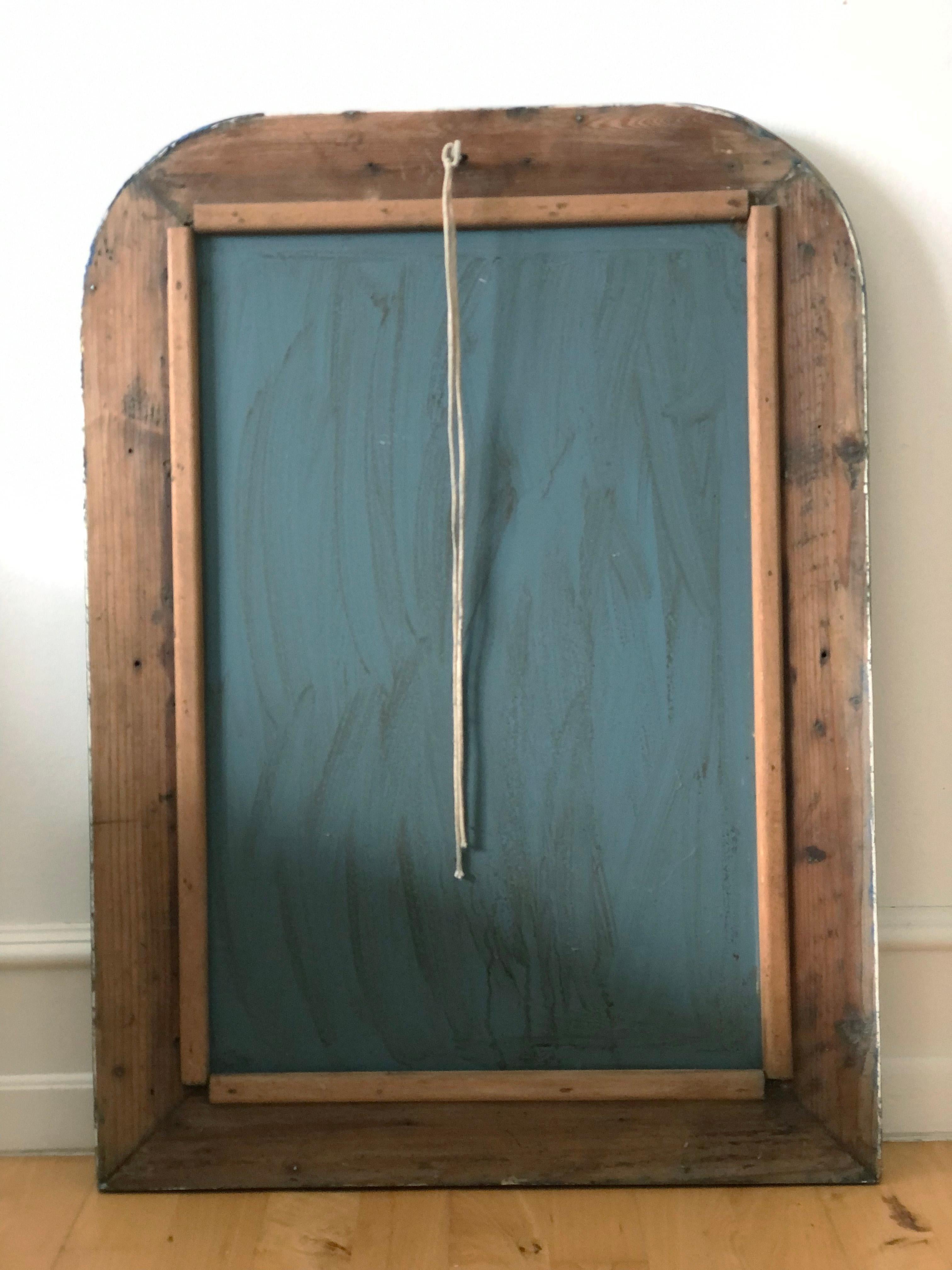 Antique Louis Philippe French Mirror in Grey, Finales S. XIX siglo XIX en venta