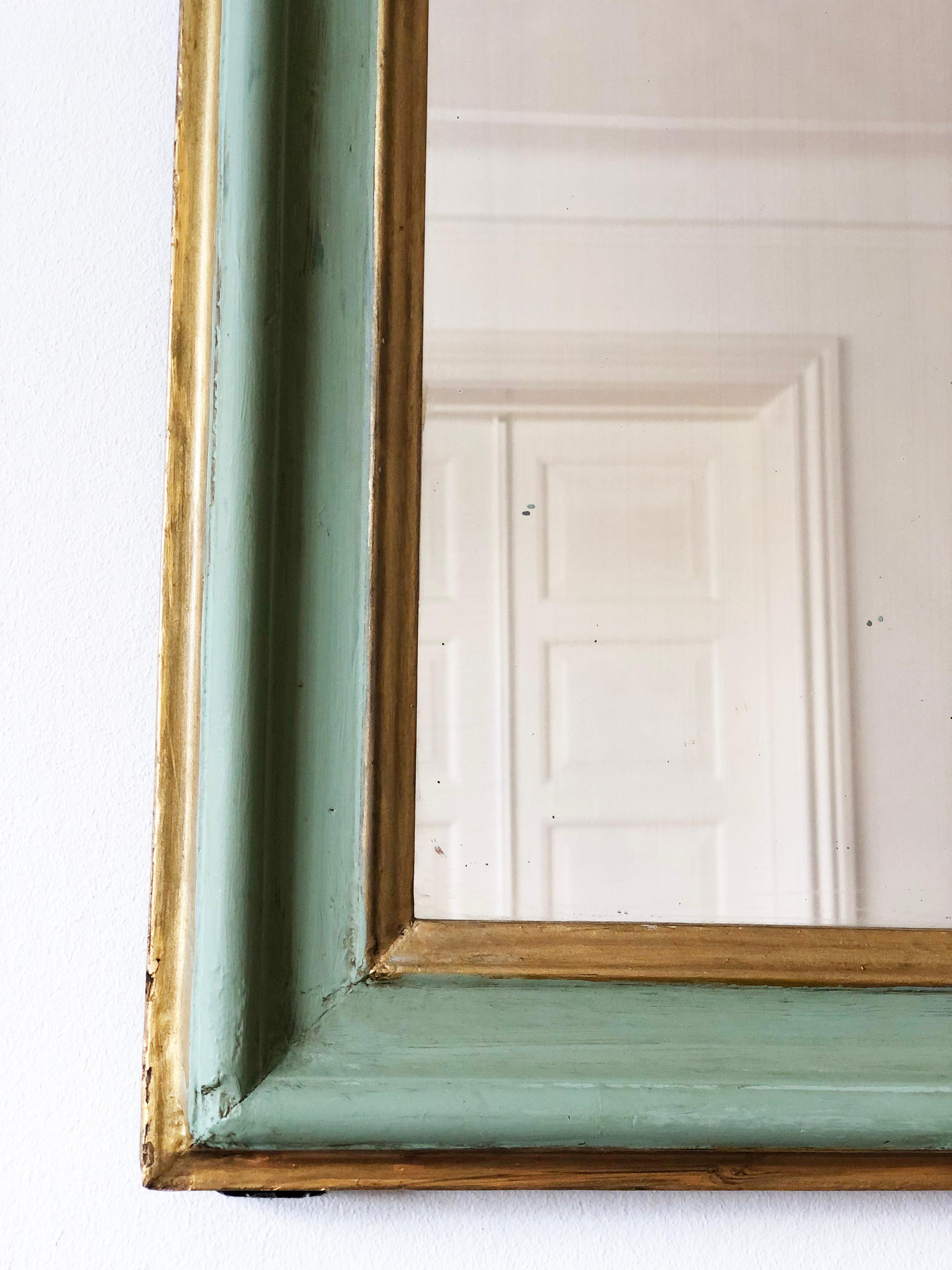 Antique French Louis Philippe Piccolo Specchio a figura intera in Greene & Greene, Fine '1 In condizioni buone in vendita a Sakskøbing, DK