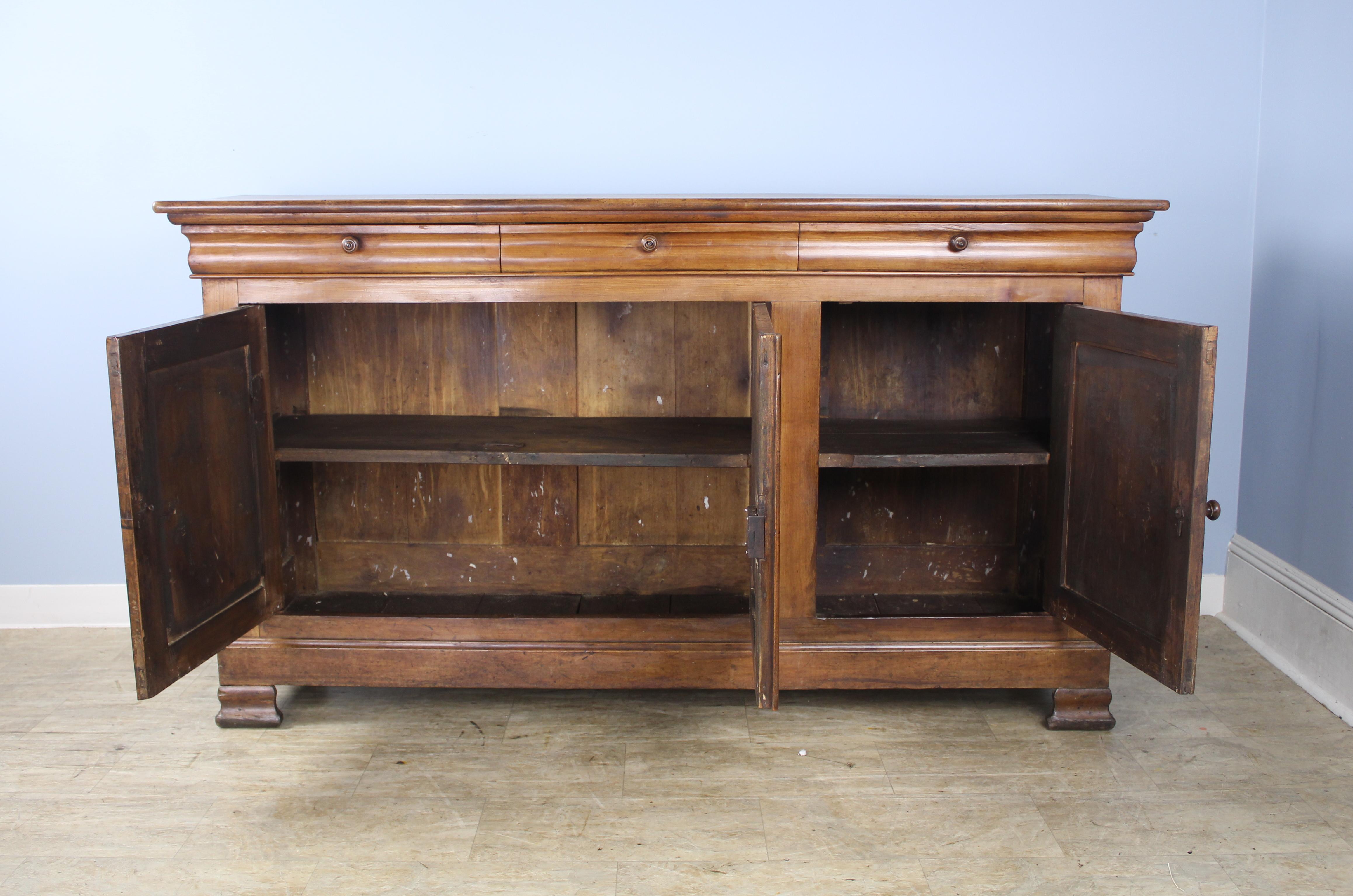 Antique Louis Philippe Fruitwood Enfilade For Sale 6