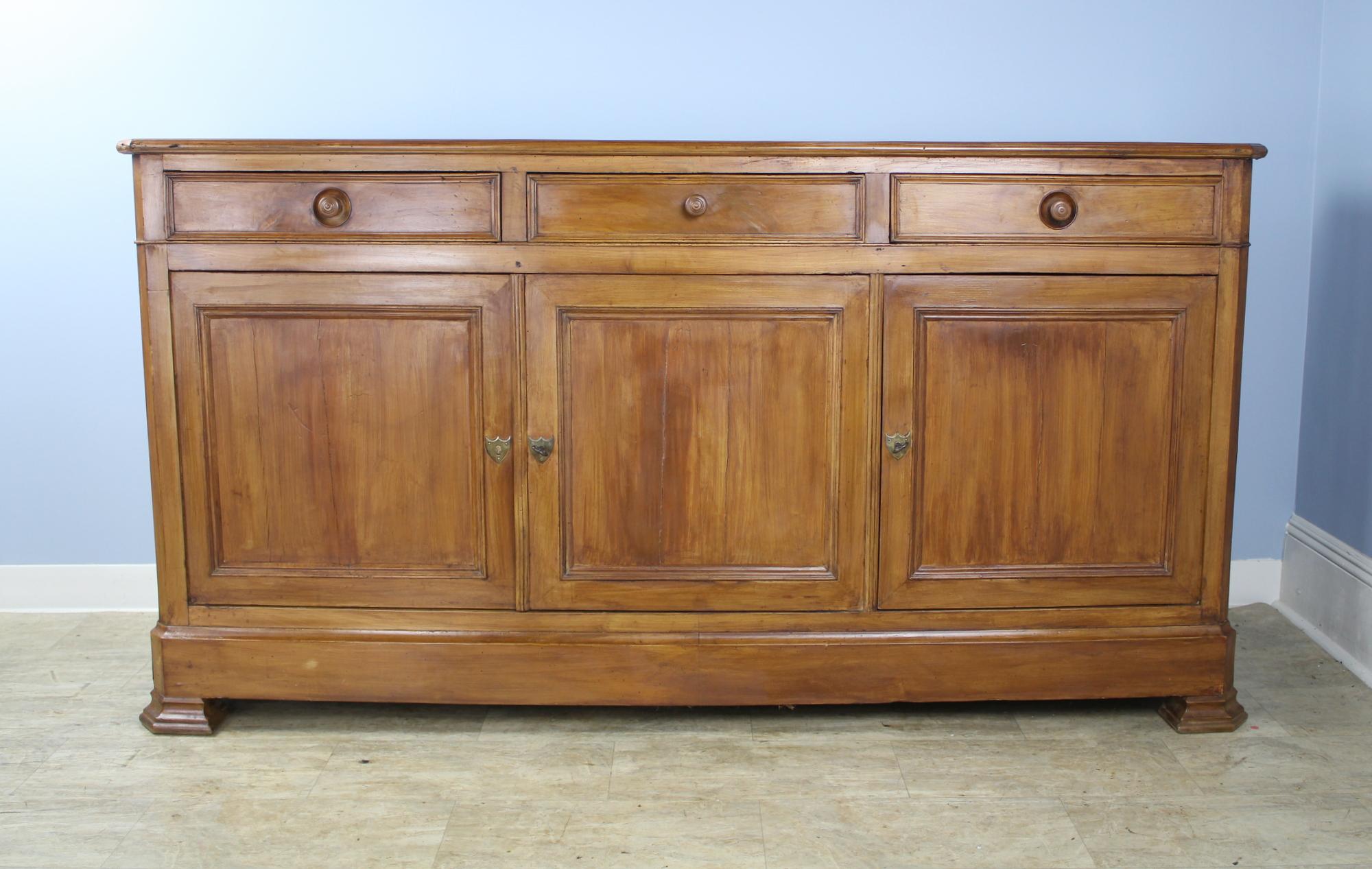 French Antique Louis Philippe Fruitwood Enfilade